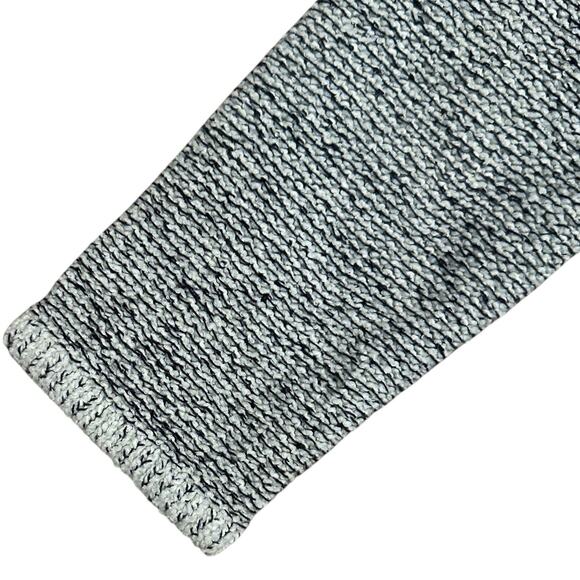 Ann Taylor Factory Tweed Pocket Open Jacket Cardigan Industrial Navy Blue Size M - Picture 2 of 10